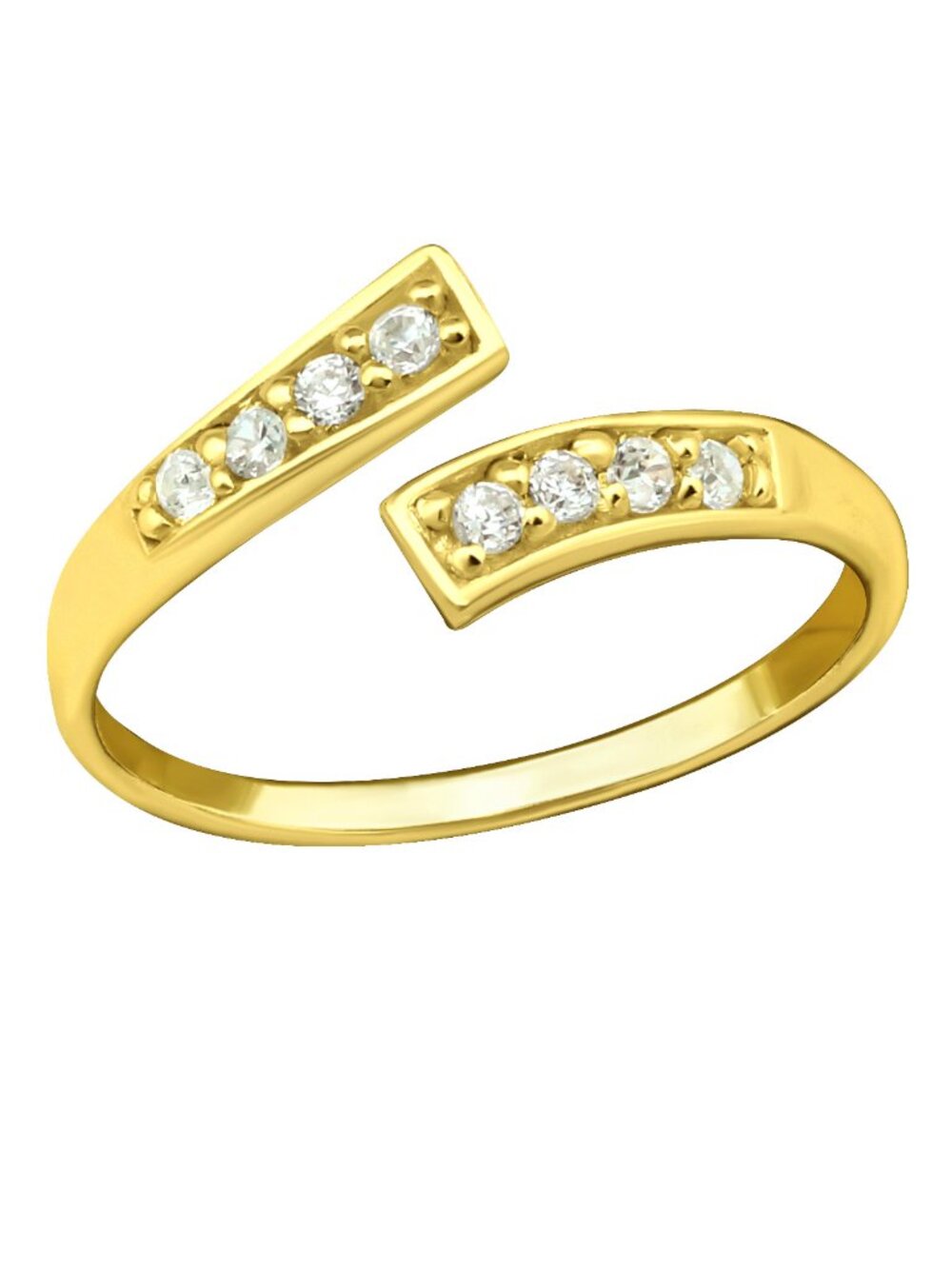 14K Gold Vermeil Adjustable Toe Ring